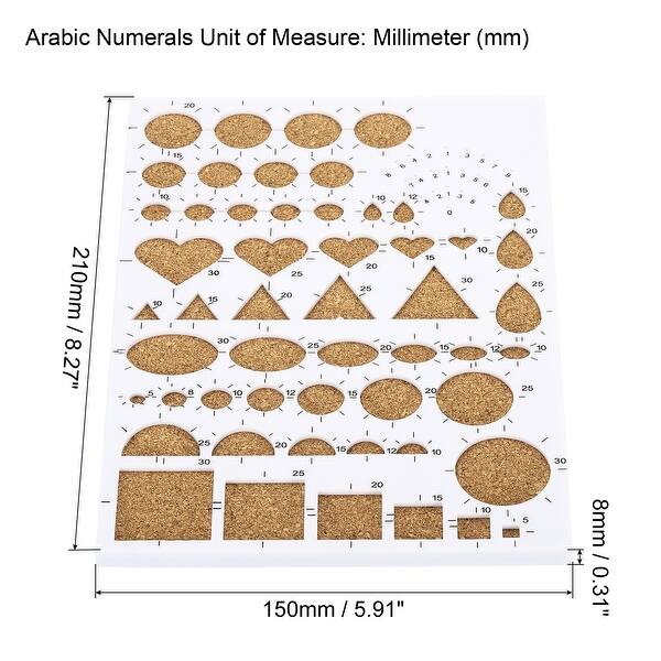 8x6" Paper Quilling Template Board Strips Mould Crimper Art Craft Tool